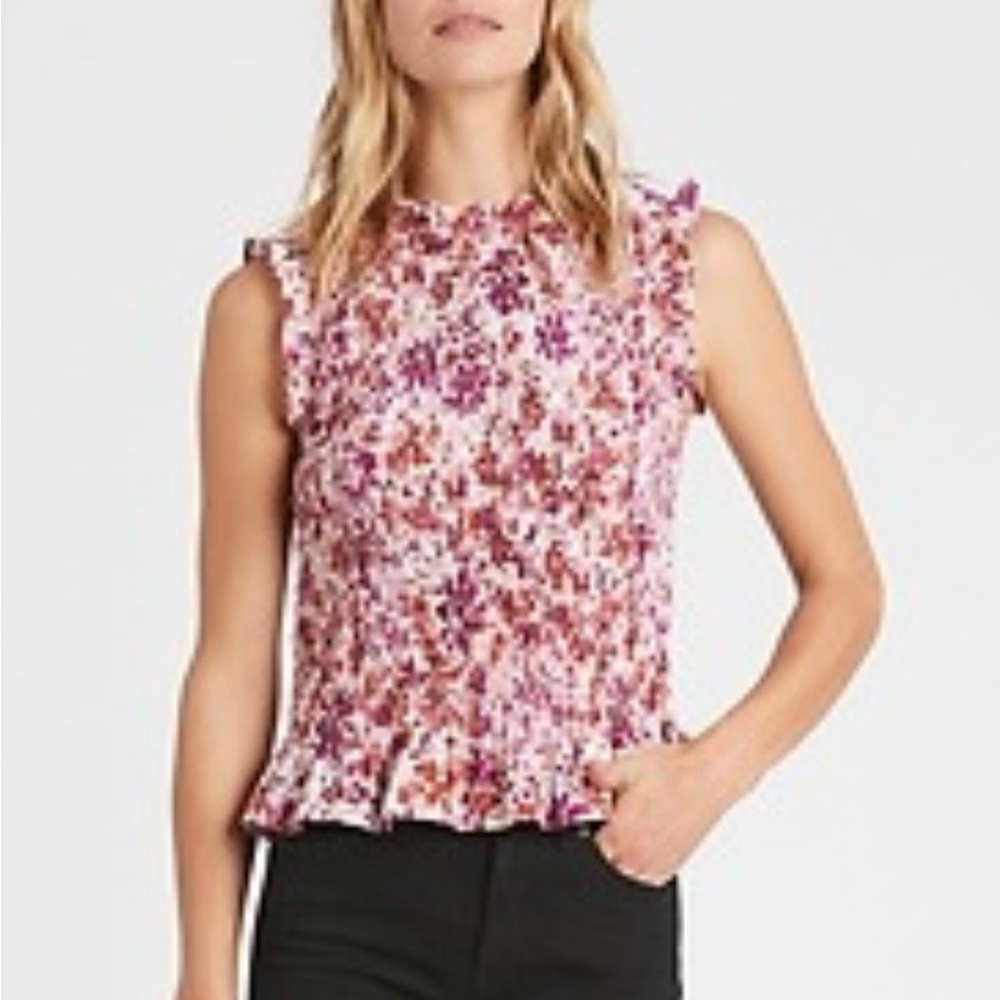 Banana Republic-Organic Cotton Smocked Top